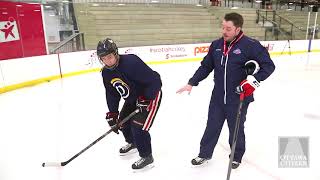 NHL skating coach shows you how to fix the most common hockey skating problem [upl. by Rennie]