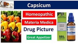 Capsicum Homeopathic Medicine  Drug Picture  Materia Medica bhms materiamedica capsicum [upl. by Jess]