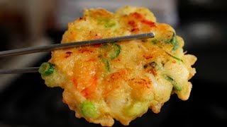 Seafood Pancakes Haemuljeon 해물전 [upl. by Pavlish408]