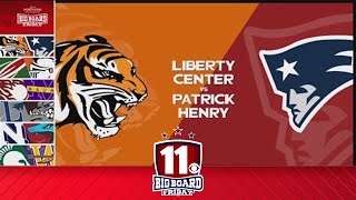 Big Board Friday Week 7 Liberty Center vs Patrick Henry [upl. by Notsa]