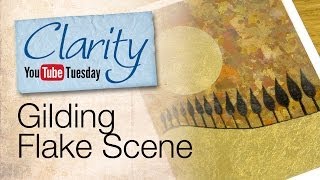 Stamping How To  Gilding Flake Scene [upl. by Ithsav]