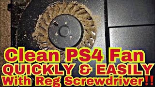 HOW TO CLEAN PS4 FAN USING REGULAR SCREWDRIVER‼️🔥🔥 [upl. by Olrac]