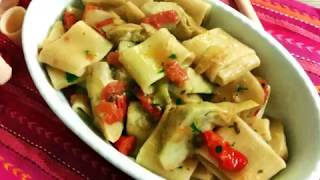 Paccheri con carciofi e pomodorini quotPRIMO PIATTO SEMPLICE E APPETITOSOquot [upl. by Charisse]