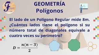 Como calcular el número de lados de un Polígono ejercicio 1 [upl. by Nissensohn891]