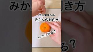 見たらやりたくなる！面白いみかんの剥き方 みかん みかんの皮 [upl. by Neva]