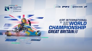 FIA Karting World Championship OKJuniorOKN 2024 PFIUK TV Highlight [upl. by Htiaf434]