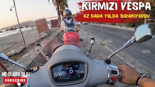 KIRMIZI VESPA AZ DAHA YOLDA BIRAKIYORDU [upl. by Eidroj]