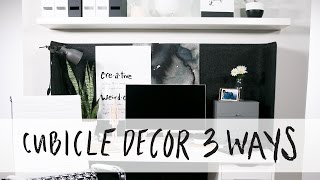 How To Decorate a Cubicle 3 Ways [upl. by Pelage870]