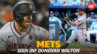 Mets Sign INF Donovan Walton to Minor League Deal [upl. by Rrats]