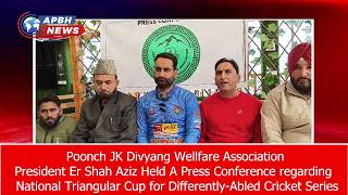 Poonch JK Divyang Wellfare Association President Er Shah Aziz Held A Press Conference [upl. by Ruthie108]