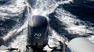 Semi rigide Zodiac Pro classic 550 avec Yamaha F70 [upl. by Yhtommit]