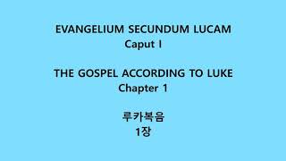 루카복음 1장 라틴어 성경Nova VulgataLuke 1 Neo Vulgate Latin Bible [upl. by Heda269]