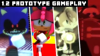 SonicExe The Disaster 12 PROTOTYPE Gameplay [upl. by Wiburg648]