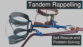 Tandem Rappel  Trad Climbing SelfRescue [upl. by Hunfredo]