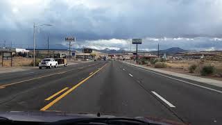 Snow on Hualapai mountains driving into Kingman Arizona [upl. by Senilec]