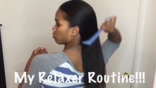 My at home Relaxer Routine [upl. by Rayle]