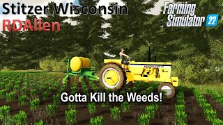 Gotta Kill the Weeds  E35 Stitzer Wisconsin  Farming Simulator 22 [upl. by Aliakam472]