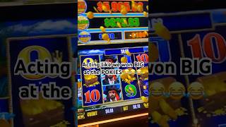 Acting like we won BIG at the POKIES prank viral comedy australia pokies slots [upl. by Ireg951]