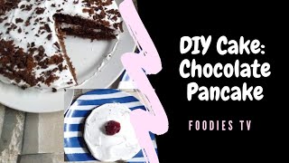 DIY Cake  Pancake mix  chocolate pancake  Foodies TV [upl. by Thaxter]