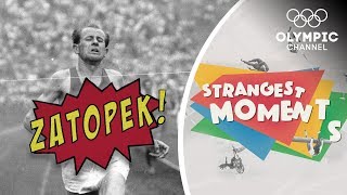 Emil Zatopek makes the Marathon look like a Stroll  Strangest Moments [upl. by Saxen]