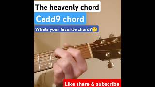 Cadd9 chord shorts ytshorts viralshort guitar trending viralshort heavenly music learn [upl. by Lainey]