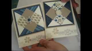 Diamond Quilt for cards frenchiestampscom [upl. by Avehstab53]