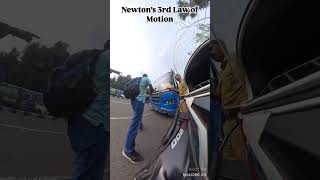 Newton’s 3rd Law Of Motion automobile bajajpulsar biker ns200 bikelife pulsarns [upl. by Scrivens230]