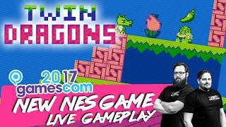 gamescom 2017  TWIN DRAGONS  NES Live Gameplay [upl. by Obaza]