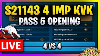 KVK2  4 imperium Pass5 Opening  S21143  4vs4 🔥 LIVE 🔴 [upl. by Mcloughlin538]