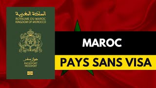 37 PAYS SANS VISA PASSEPORT MAROCAIN [upl. by Ellenwad]