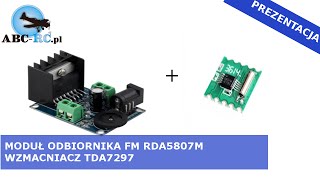 Moduł odbiornika FM RDA5807M i wzmacniacz TDA7297  ABCRCPL [upl. by Lebaron]