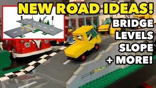 ROAD PLATES IDEAS Lego update set 60304 road bridge slope levels tutorial review showcase [upl. by Bernardine]