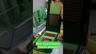 Nicer Dicer Exclusive Adapter einsetzen nicerdicer nicerdicerexclusive nicer diceranleitung [upl. by Elokcin]