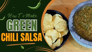 How to Make the BEST ROASTED HATCH GREEN CHILI SALSA At Home 🔥 Quick amp Easy ROASTED SALSA Recipe [upl. by Uyekawa]