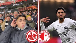 Marmoush Traumtor😍 Erstes mal Waldstadion🔥 Eintracht Frankfurt  Slavia Prag  Stadion Vlog [upl. by Nannerb]