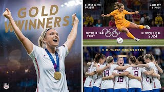 USWNT Wins Olympic Gold in Epic Final Against Brazil  Full Match Highlights [upl. by Elum]