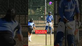 Renuka Thakur bowling to Pooja Vastrakar 🔥 ytshorts [upl. by Veneaux31]