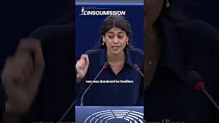 Rima Hassan recadre avec brio FrançoisXavier Bellamy au Parlement européen gaza palestine israel [upl. by Leopold709]