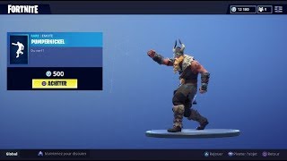 FORTNITE  Boutique du 8 août New Dance quotPUMPERNICKELquot  Skins quotLAPINETTE BAGARREUSEquot [upl. by Martguerita]