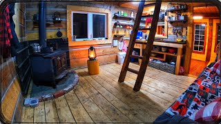 Tour of the Dovetail Log Cabin  Update  Full Tour [upl. by Yrhcaz822]