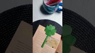 easy paper craft  origami bookmark with paper  flower shape bookmark  art and crafts [upl. by Tirza]