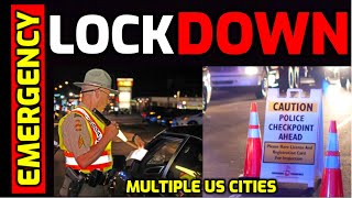 ⚠️ ALERT Multiple US Cities go into LOCK DOWN  Police Set Up Checkpoints to Enter [upl. by Janean]