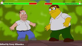 Peter Griffin vs Homer Simpson with healthbars 12 [upl. by Etteve]