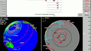 Seismic Waves from 2011 Tohoku Japan earthquake [upl. by Westerfield]