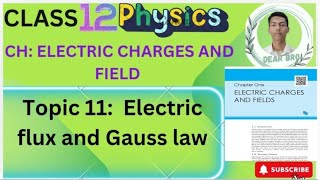 Electric fluxGauss lawclass 12 physicschapter Electric charges and fieldahseccbse [upl. by Avlem426]