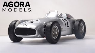 Agora Models Presents the 18 Scale Stirling Moss 1955 Mercedes W196R Silver Arrow [upl. by Ayahs695]