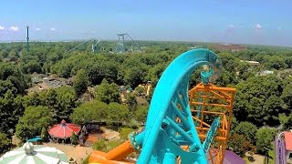 Tempesto front seat onride HD POV 60fps Busch Gardens Williamsburg [upl. by Marashio50]