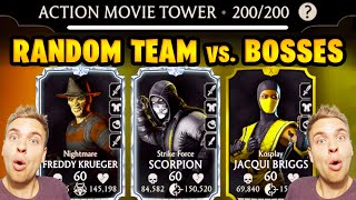 MK Mobile FATAL Action Movie Tower Battle 200 vs RANDOM Team This Went Well [upl. by Benkley]