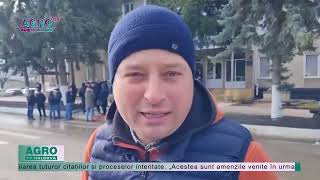 PROTESTUL FERMIERILOR LA HÎNCEȘTIAGRO TV News [upl. by Roxine600]