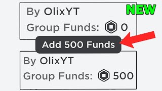 How to Add Group Funds to a ROBLOX Group FOR FREE [upl. by Lisandra]